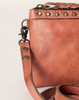 Never Mind Nmbg102G Small Crossbody Vintage Handmade Genuine Cowhide Leather Women Bag Western Handbag Purse