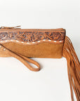 American Darling Wristlet Genuine Leather Women Bag W. Handbag Purse –