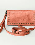 Never Mind Nmbg103C Wallet Vintage Handmade Genuine Cowhide Leather Women Bag Western Handbag Purse