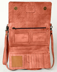 Never Mind Nmbg103C Wallet Vintage Handmade Genuine Cowhide Leather Women Bag Western Handbag Purse