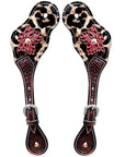 Durable Handcrafted PremiumLeather Spur Straps For Women Western Riding Show Rodeo