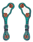 Durable Handcrafted PremiumLeather Spur Straps For Women Western Riding Show Rodeo