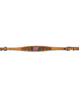 Bar H Equine Belle Unicorn Leather One Ear Headstall Tan