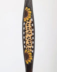 Bar H Equine Genuine Western American Leather Horse Premium Headstall & Breast Collar Set