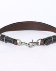 Bar H Equine Genuine Western American Leather Horse Premium Headstall & Breast Collar Set