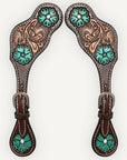 Durable Handcrafted PremiumLeather Spur Straps For Women Western Riding Show Rodeo