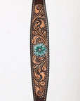 Bar H Equine Genuine Western American Leather Horse Premium Headstall & Breast Collar Set