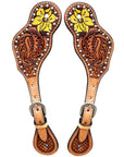 Durable Handcrafted PremiumLeather Spur Straps For Women Western Riding Show Rodeo