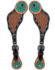 Durable Handcrafted PremiumLeather Spur Straps For Women Western Riding Show Rodeo