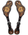 Durable Handcrafted PremiumLeather Spur Straps For Women Western Riding Show Rodeo