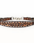 Bar H Equine Genuine Western American Leather Horse Premium Headstall & Breast Collar Set