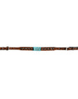 Bar H Equine American Leather Horse Saddle Tack One Ear Headstall | Breast Collar | Browband Headstall | Wither Strap | Tack Set BER209