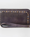 Never Mind Nmbgz110D Wallet Vintage Handmade Genuine Cowhide Leather Women Bag Western Handbag Purse