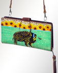 American Darling Wristlet Genuine Leather Women Bag Western Handbag Purse