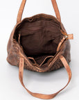 Never Mind Nmbgm103A Tote Vintage Handmade Genuine Cowhide Leather Women Bag Western Handbag Purse