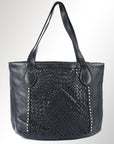 Never Mind Nmbgm103B Tote Vintage Handmade Genuine Cowhide Leather Women Bag Western Handbag Purse