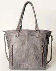 Never Mind Nmbg116B Tote Vintage Handmade Genuine Cowhide Leather Women Bag Western Handbag Purse