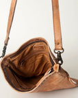Premium Vintage Handmade Crossbody Bag In Genuine Full Grain Cowhide Leather Women