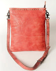 Vintage Leather Crossbody Bag For Women Handmade Genuine Cowhide With Durable Hardware