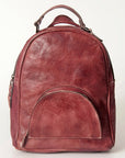 Never Mind Nmbg119G Backpack Vintage Handmade Genuine Cowhide Leather Women Bag Western Handbag Purse