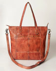 Never Mind Nmbg120C Tote Vintage Handmade Genuine Cowhide Leather Women Bag Western Handbag Purse