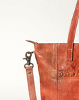 Never Mind Nmbg120C Tote Vintage Handmade Genuine Cowhide Leather Women Bag Western Handbag Purse