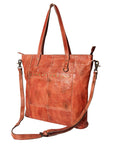 Never Mind Nmbg120C Tote Vintage Handmade Genuine Cowhide Leather Women Bag Western Handbag Purse