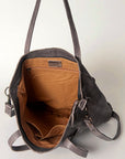 Never Mind Nmbg120D Tote Vintage Handmade Genuine Cowhide Leather Women Bag Western Handbag Purse