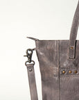 Never Mind Nmbg120D Tote Vintage Handmade Genuine Cowhide Leather Women Bag Western Handbag Purse