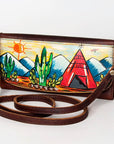 American Darling Wallet Hair on Full Grain Genuine Leather Western Women Bag | Handbag Purse Travel Clutch