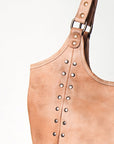 Never Mind Nmbg108A Tote Vintage Handmade Genuine Cowhide Leather Women Bag Western Handbag Purse