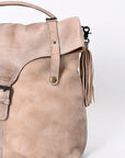 Never Mind Nmbg109C Backpack Vintage Handmade Genuine Cowhide Leather Women Bag Western Handbag Purse