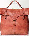 Never Mind Nmbg109E Backpack Vintage Handmade Genuine Cowhide Leather Women Bag Western Handbag Purse