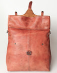 Never Mind Nmbg109E Backpack Vintage Handmade Genuine Cowhide Leather Women Bag Western Handbag Purse