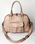 Never Mind Nmbg126D Tote Vintage Handmade Genuine Cowhide Leather Women Bag Western Handbag Purse