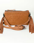 Small Crossbody Bag In Premium-Grain Embossed Leather For Women With Western Flair