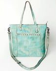 Never Mind Nmbg127A Tote Vintage Handmade Genuine Cowhide Leather Women Bag Western Handbag Purse