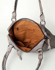Never Mind Nmbg128B Tote Vintage Handmade Genuine Cowhide Leather Women Bag Western Handbag Purse