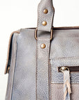Never Mind Nmbg128B Tote Vintage Handmade Genuine Cowhide Leather Women Bag Western Handbag Purse