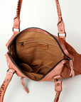 Never Mind Nmbg128D Tote Vintage Handmade Genuine Cowhide Leather Women Bag Western Handbag Purse