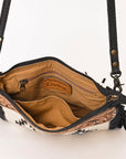 American Darling Cross Body Hand Tooled Saddle Blanket Genuine Leather Women Bag Western Handbag Purse