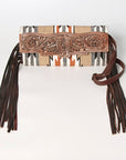 American Darling Small Crossbody Hand Tooled Saddle Blanket Genuine Leather women bag western handbag purse