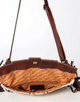 American Darling Small Crossbody Hand Tooled Saddle Blanket Genuine Leather women bag western handbag purse