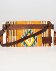 American Darling Small Crossbody Hand Tooled Saddle Blanket Genuine Leather women bag western handbag purse