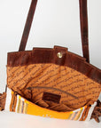 American Darling Small Crossbody Hand Tooled Saddle Blanket Genuine Leather women bag western handbag purse