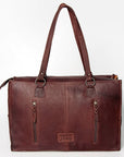 American Darling Hand Tooled Hair On Genuine Leather Women Bag Western Handbag Purse