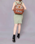 American Darling Saddle Blanket Genuine Leather Women Bag Western Handbag Purse