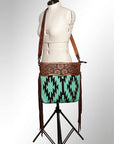 American Darling Signature Crossbody Hand Tooled Saddle Blanket Genuine Leather Women Bag Western Handbag Purse