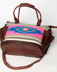 American Darling TOTE Upcycled Wool Genuine Leather women bag western handbag purse