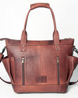 American Darling TOTE Upcycled Wool Genuine Leather women bag western handbag purse